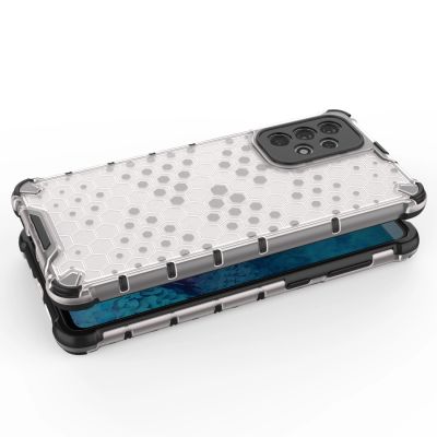4. Honeycomb case armored cover with a gel frame for Samsung Galaxy A73 black