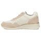 3. Women's leather sneakers with openwork wedges, beige Filippo DP7605