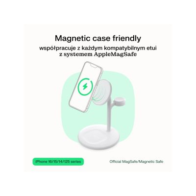 13. GREEN CELL MAGSCAPE WHITE WIRELESS CHARGER
