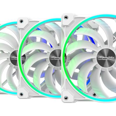 13. Alpenföhn Wing Boost 3 ARGB 140mm High Speed - white fan, 3 pcs.