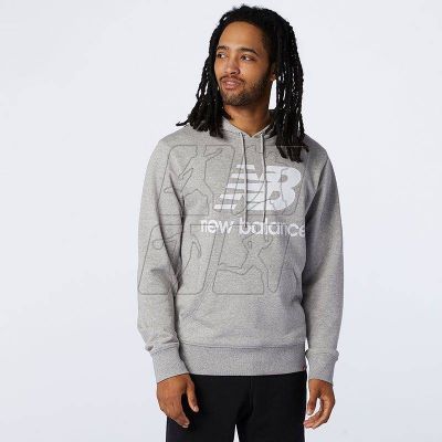 3. New Balance Essentials Stacked Logo PO AG M MT03558AG sweatshirt