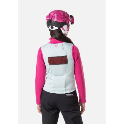 6. ROSSIGNOL FLEXVENT VEST KIDS AQUA blue children's ski protector