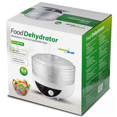 10. GREENBLUE MUSHROOMS, VEGETABLES AND FRUIT DEHYDRATOR, 5 SITCHES GB195