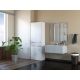 6. NEL BATHROOM COLUMN WHITE 1 BASKET LONG DOOR SET