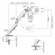 10. MACLEAN ADJUSTABLE MONITOR MOUNT WITH GAS SPRING MC-906