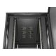 13. 19" 22U 800x1200 black Lanberg floor-standing rack cabinet with perforated doors (flat pack)