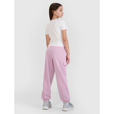 4. Girls' jogger sweatpants 4F 4FJWSS25TTROF1135-52S