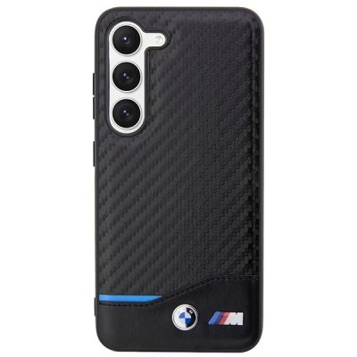 3. BMW Leather Carbon case for Samsung Galaxy S23+ - black