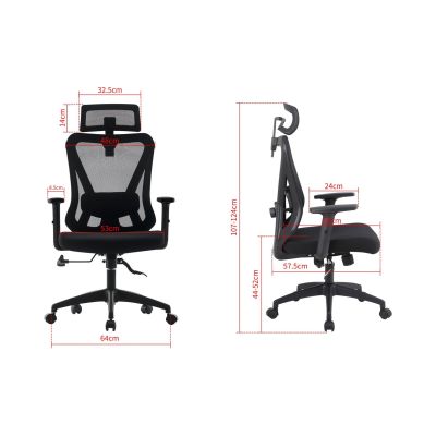 40. Ergonomic office chair ACTIVEJET T5 black