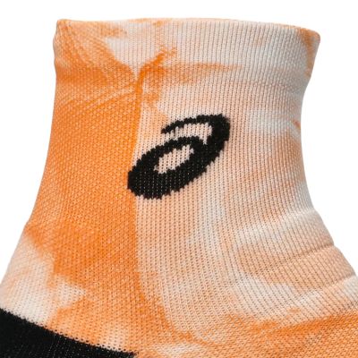 3. ASICS Performance Run Quarter Socks 3013B016-101 Orange 47–49