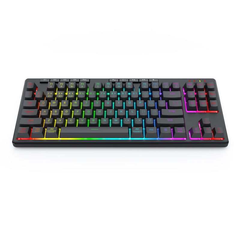 5. REDRAGON K516RGB-PRO SHIVA PRO 87 Keyboard USB + RF Wireless + Bluetooth Black