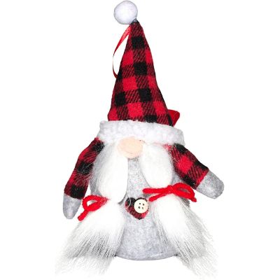 25. DECORATIVE SANTA CLAUS WITH GIFT BAG 20CM GIRL