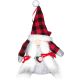 25. DECORATIVE SANTA CLAUS WITH GIFT BAG 20CM GIRL