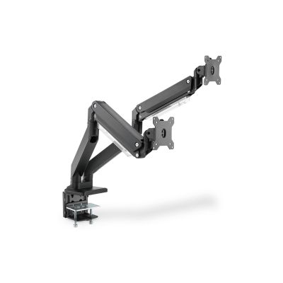 4. Double desk arm with 2xLCD clamp with gas spring, max. 2x35" and 15kg
