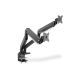 4. Double desk arm with 2xLCD clamp with gas spring, max. 2x35" and 15kg
