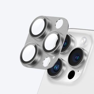 5. AmazingThing Aviation-Grade Alloy Tempered Glass Lens for iPhone 16 Pro / 16 Pro Max Camera Lens - Gray