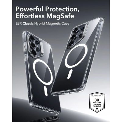 5. ESR Classic Hybrid MagSafe Case for Samsung Galaxy S26 Ultra - Transparent