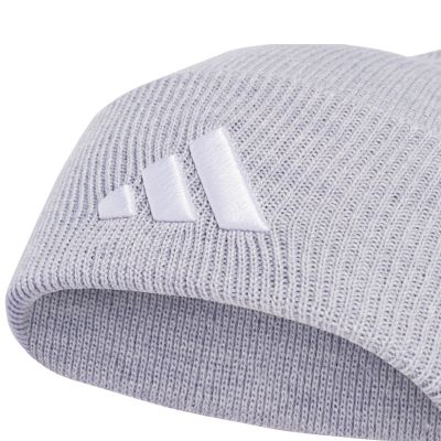 7. adidas New Logo Beanie Cuff Gray JX5746