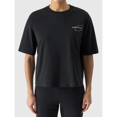 2. Women's oversize printed T-shirt 4F 4FRSS24TTSHF2089-20S