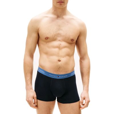 4. Tommy Hilfiger 3-Pack Men's Boxer Briefs Navy Blue Cotton