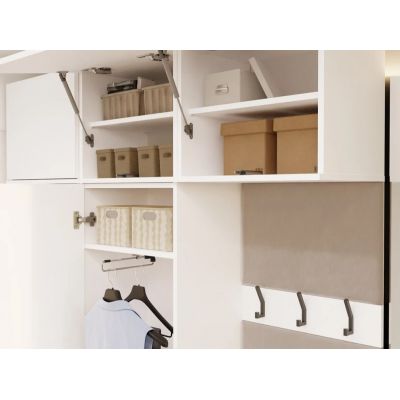 6. HAGA II 1SZ1W Hallway Wardrobe, White