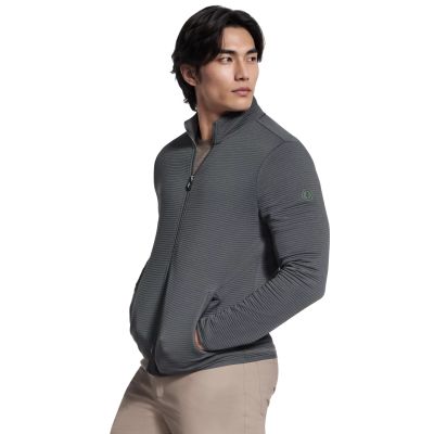 3. Skechers The Hoodless Hoodie Ottoman Jacket JA25-GNBK Green L