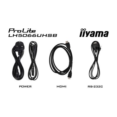 9. iiyama LH5066UHSB-B1AG signage display Flat panel Digital Signage 127 cm (50") LCD Wi-Fi 800 cd/m2 4K Ultra HD Black Built-in processor Android 24/7