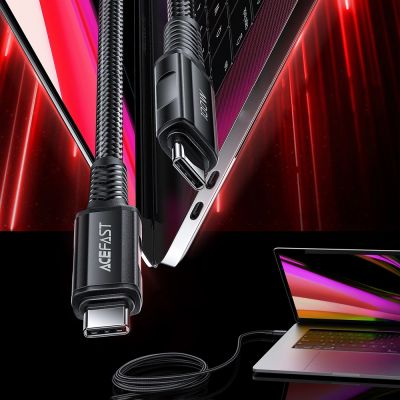 7. Acefast C4-03 Black USB-C - USB-C PD QC cable 100W 5A 480Mb/s 2m - black