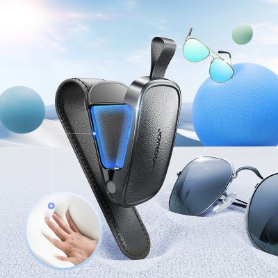 6. Joyroom JR-ZS511 Sun Visor Holder with Magnetic Clip - Black