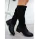 3. Women's leather ankle boots with insulated sole, black Rieker 9551
