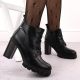 3. Black women's block-heel ankle boots M.Daszyński SA218-8