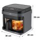 25. ELDOM FAT-FREE FRYER FR500 5.5 L 1200W GLASS CONTAINER, GRID, SILICONE PAD, 8 PROGRAMS, TEMPERATURE CONTROL.