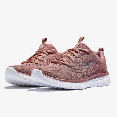 2. Skechers Graceful Get Connected Pink Women's Sneakers (12615-MVE)