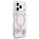 4. Guess Resin Flowers Glitter MagSafe Case for iPhone 17 Pro - Pink