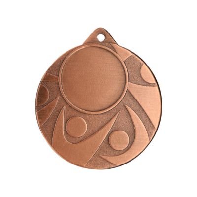 Bronze-colored general-purpose medal with space for a 25 mm emblem – steel medal