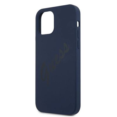 6. Guess GUHCP12SLSVSBL iPhone 12 mini 5.4" blue/blue hardcase Script Vintage