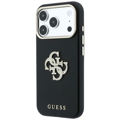 2. Guess Smooth & Big Strass Logo Case for iPhone 18 Pro / 17 Pro - Black