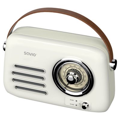 2. SAVIO PORTABLE RADIO WHITE RS-02