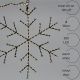 6. DECORATIVE HANGING SNOWFLAKE WITH 380 LEDS, WARM WHITE