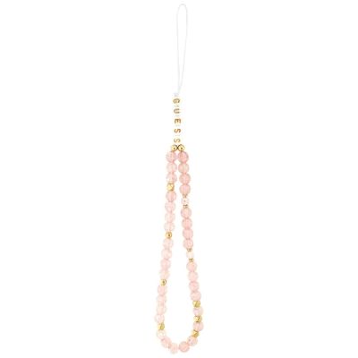 2. Guess IML Flowers Electro Pearl Strap MagSafe Case for iPhone 17 Pro - Pink