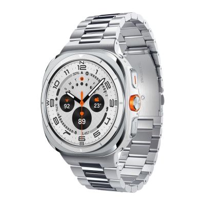 2. Spigen Modern Fit Band Bracelet for Samsung Galaxy Watch Ultra 47mm - Silver