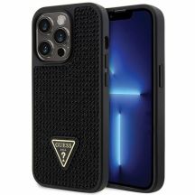Guess Rhinestone Triangle Case for iPhone 14 Pro - Black