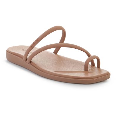 CROCS MIAMI TOE LOOP SANDAL IN MILK CHOCOLATE 209862-2JJ