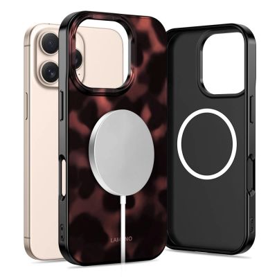 2. Tech-Protect Lamano MagSafe case for iPhone 16 Pro - black and red