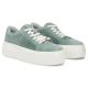 2. Women's leather sneakers openwork green Filippo DP7520/26