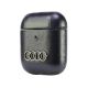 3. Audi Leather Big Logo Case for AirPods 1 / 2 - Black