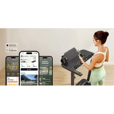 18. Treadmill with built-in desk for work and exercise UREVO Foldi 3S