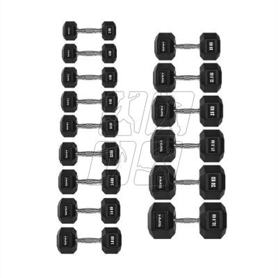 6. HMS HEX PRO 45 KG dumbbell