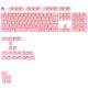 Glorious GPBT Basics Keycaps, ANSI Layout (US), PBT, Dye-Sub - Potion Pink