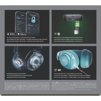 9. Steelseries Arctis Nova 3X Wireless for Xbox, Aqua Headphones